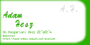 adam hesz business card